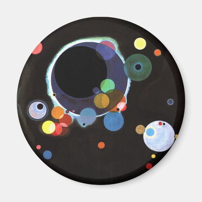 Kandinsky - mehrere Kreise, Magnet (Vorne)