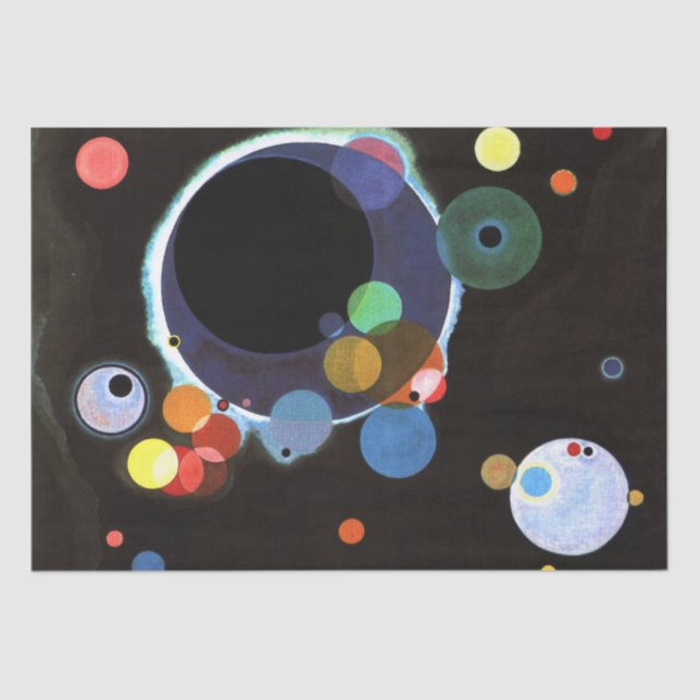 Kandinsky - Mehrere Kreise Seidenpapier (Vorderseite)