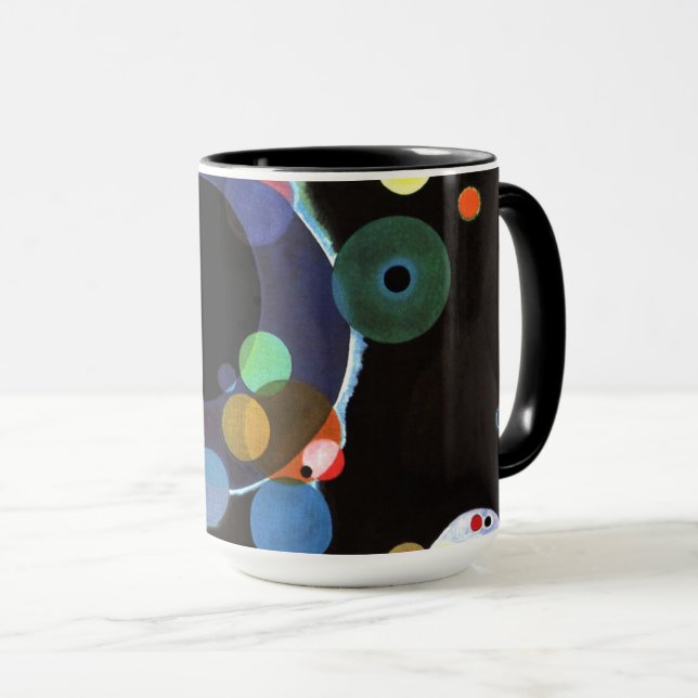 Kandinsky - Mehrere Kreise Tasse (VorderseiteRechts)