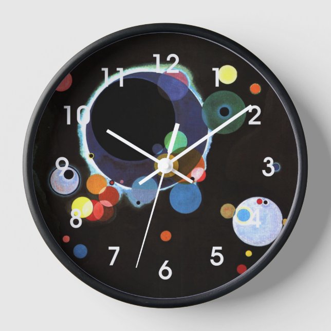 Kandinsky - mehrere Kreise, Uhr (Vorderseite)