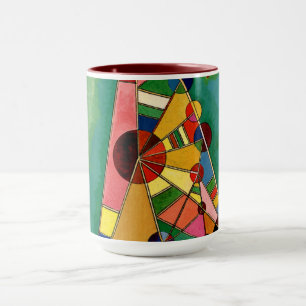 Kandinsky - Mehrfarbige Dreieck Tasse