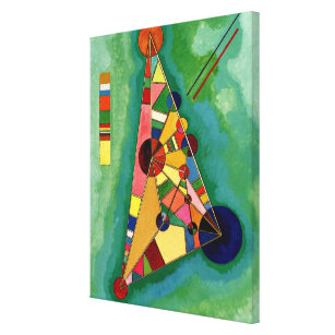 Kandinsky - mehrfarbiges Dreieck Leinwanddruck