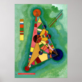 Kandinsky - mehrfarbiges Dreieck Poster