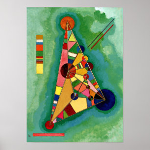 Kandinsky - mehrfarbiges Dreieck Poster