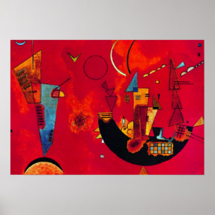 Kandinsky Mit und Gegen Abstraktes Malplakat Poster