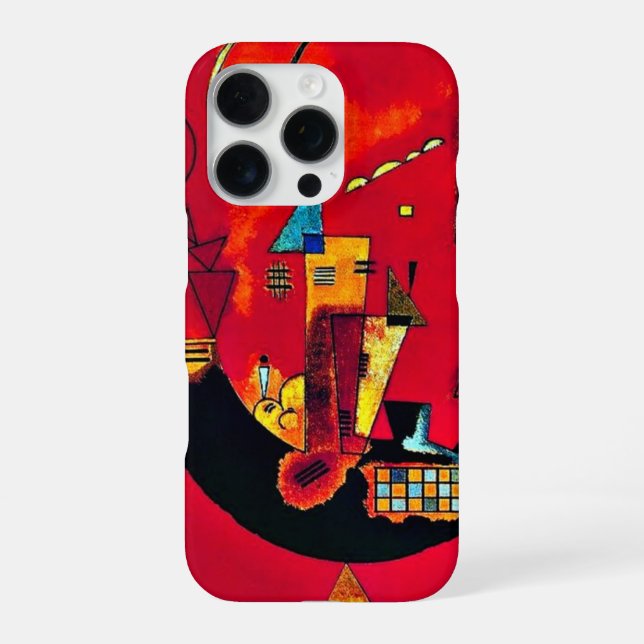 Kandinsky - Mit und Gegen iPhone Hülle (Rückseite)