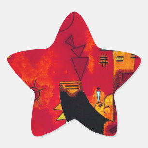 Kandinsky Mit und Gegen Stern-Aufkleber