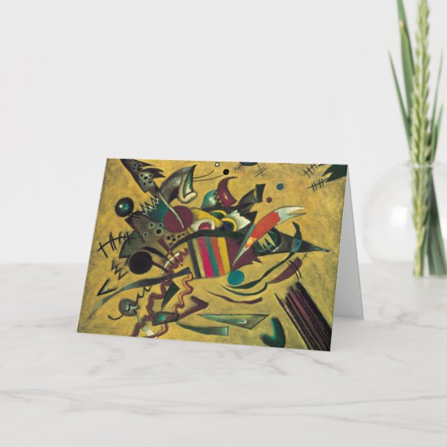 Kandinsky moderne Absract Expressionist-Grafik Karte (Vorderseite)