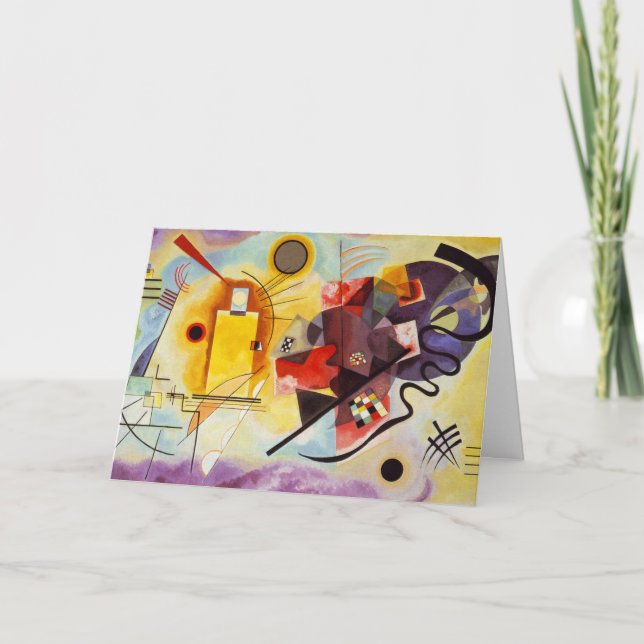 Kandinsky Modernes abstraktes expressionistisches  Karte (Vorderseite)