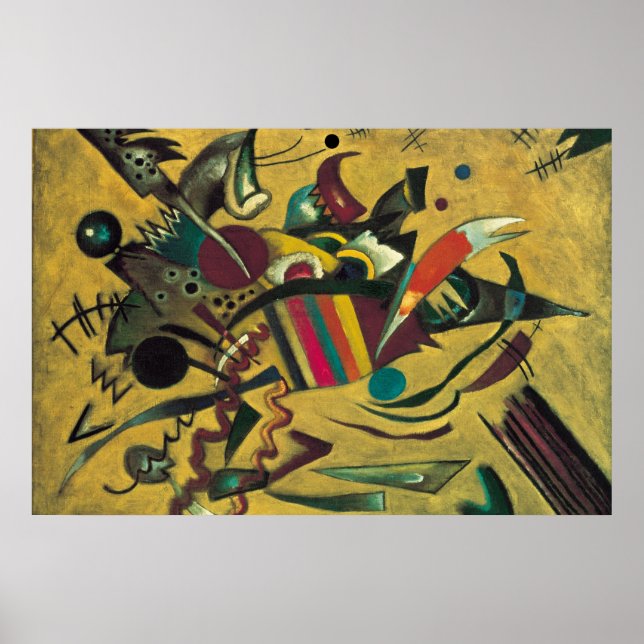 Kandinsky Modernes abstraktes expressionistisches  Poster (Vorne)