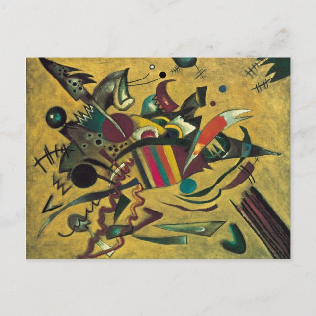 Kandinsky Modernes abstraktes expressionistisches  Postkarte (Vorderseite)