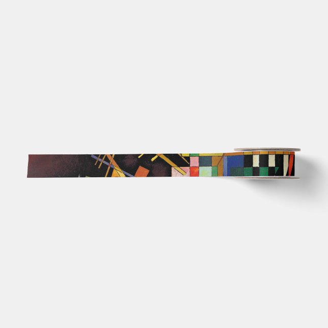 Kandinsky Modernes Abstraktes Kunstwerk Satinband (Vorderseite)