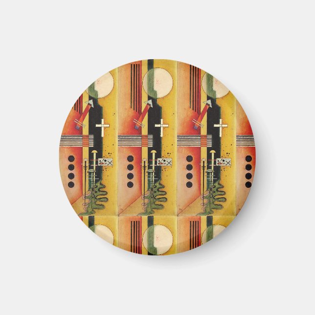 Kandinsky Modernes Abstraktes Malwerk Magnet (Vorne)