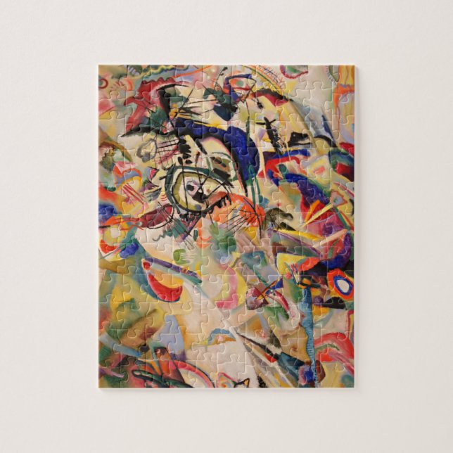 Kandinsky Modernes Abstraktes Malwerk Puzzle (Vertikal)
