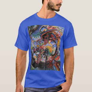 Kandinsky Moscow I Cityscape Abstrakt Deep Royal T-Shirt