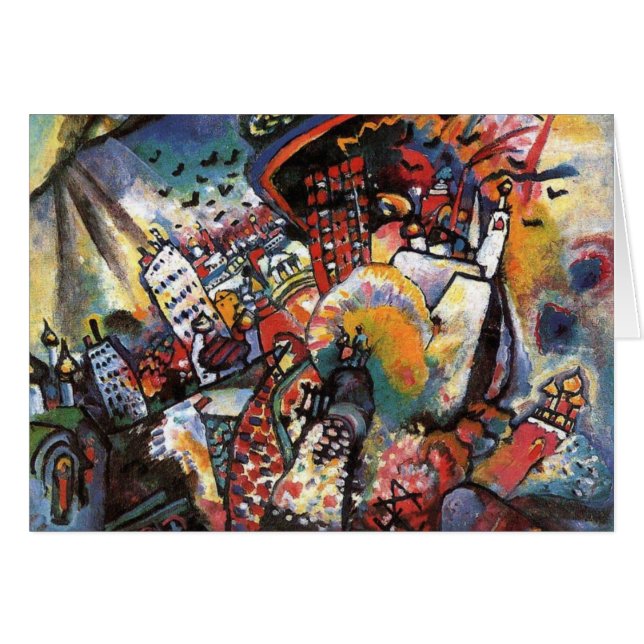 Kandinsky Moscow I Cityscape Abstrakte Malerei (Vorderseite (Horizontal))