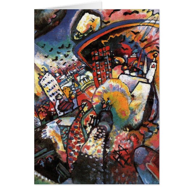 Kandinsky Moscow I Cityscape Abstrakte Malerei (Vorne)