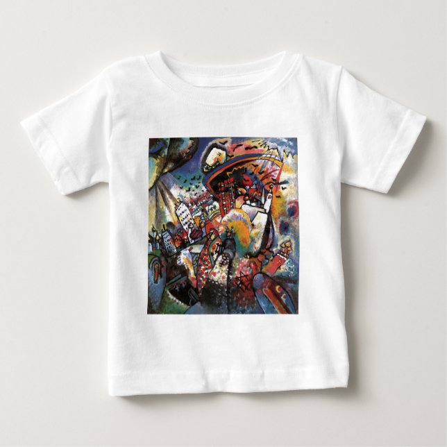 Kandinsky Moscow I Cityscape Abstrakte Malerei Baby T-shirt (Vorderseite)