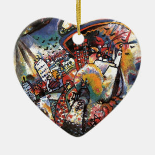 Kandinsky Moscow I Cityscape Abstrakte Malerei Keramikornament
