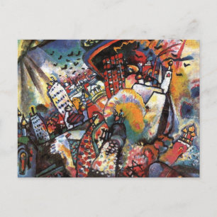 Kandinsky Moscow I Cityscape Abstrakte Malerei Postkarte