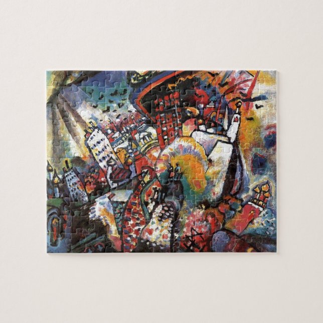 Kandinsky Moscow I Cityscape Abstrakte Malerei Puzzle (Horizontal)