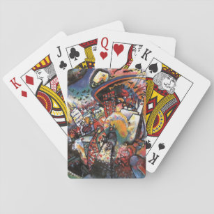 Kandinsky Moscow I Cityscape Abstrakte Malerei Spielkarten