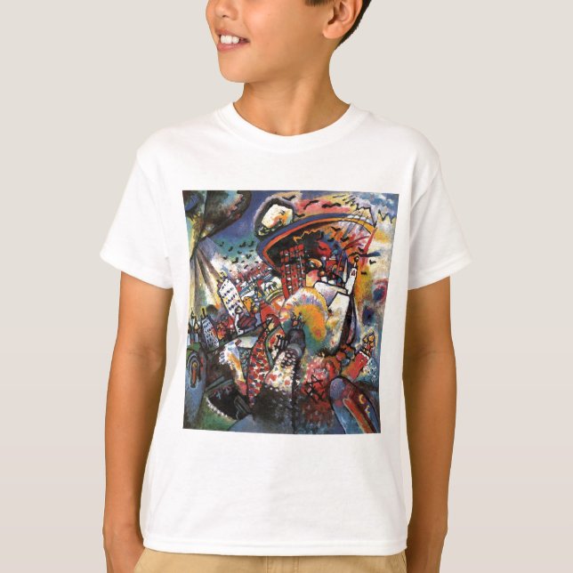 Kandinsky Moscow I Cityscape Abstrakte Malerei T-Shirt (Vorderseite)
