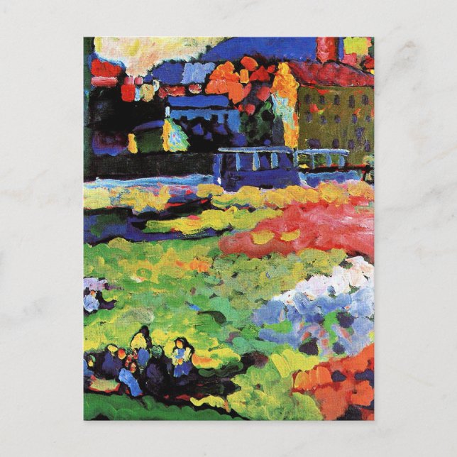 Kandinsky - München-Schwabing-Malerei Postkarte (Vorderseite)
