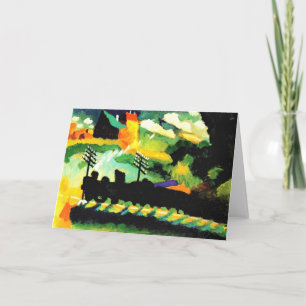 Kandinsky - Murnau Bahn und Schloss Karte