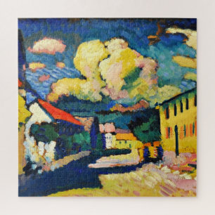 Kandinsky - Murnau-Dorfstrasse, abstrakte Malerei Puzzle