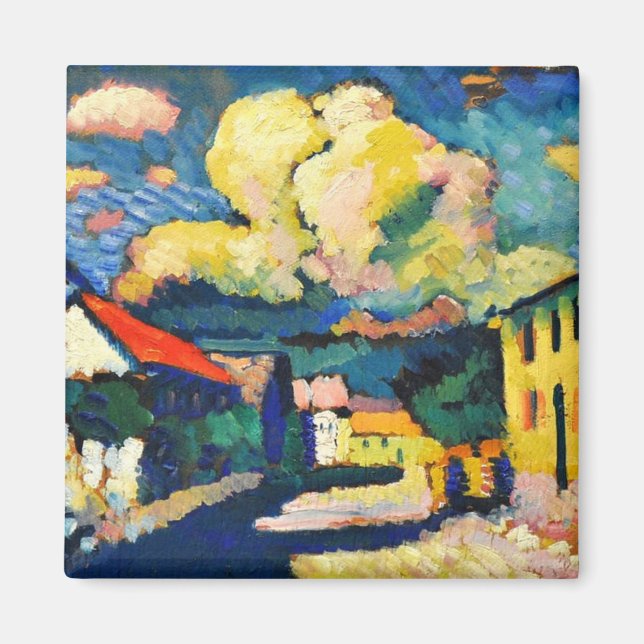 Kandinsky - Murnau, Dorfstrasse Magnet (Vorne)