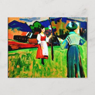 Kandinsky - Murnau, Gabrielle Munter Painting Postkarte