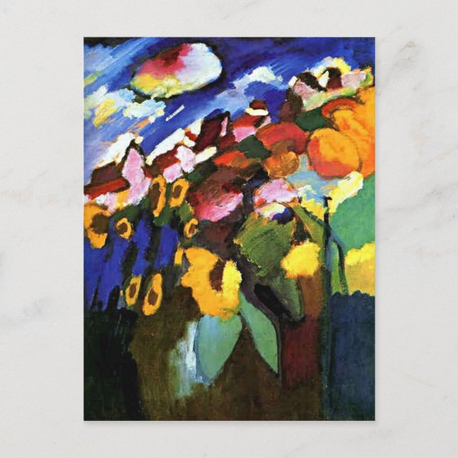Kandinsky - Murnau Garden, Postkarte (Vorderseite)