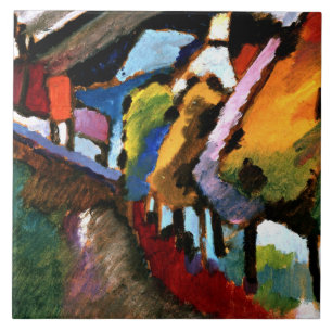 Kandinsky - Murnau, Schloss und Kirche Fliese