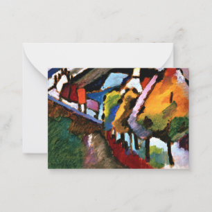 Kandinsky - Murnau, Schloss und Kirche Mitteilungskarte