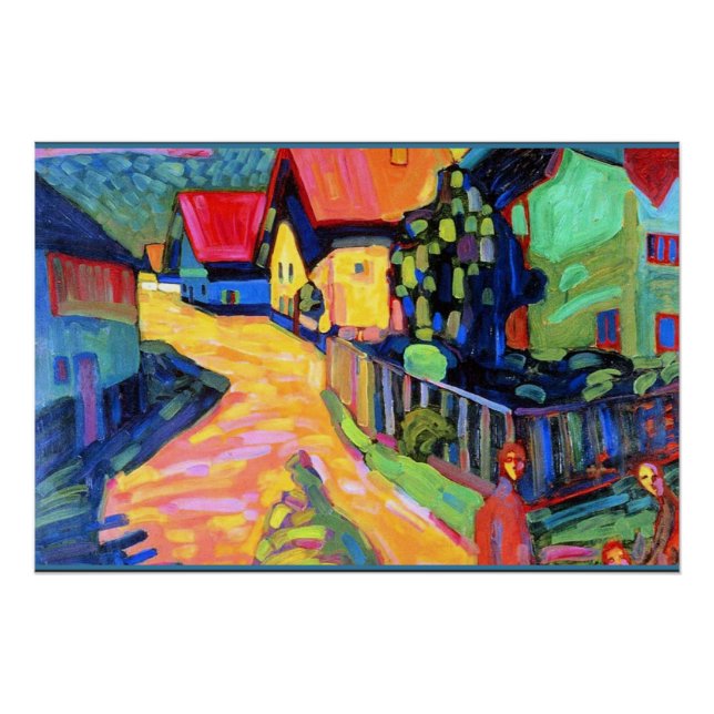 Kandinsky - Murnau Street with Women, Poster (Vorderseite)