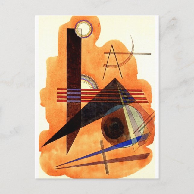 Kandinsky - Obstinate Brown Postkarte (Vorderseite)