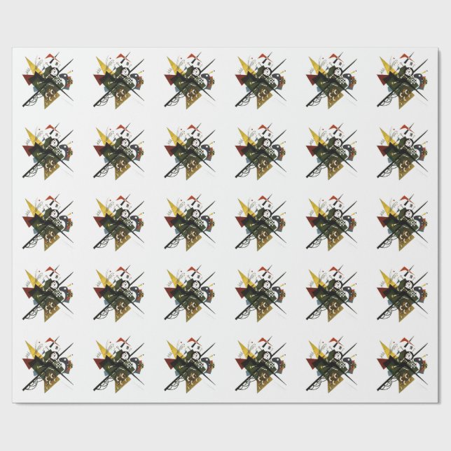 Kandinsky on White II - Abstrakte expressionistisc Geschenkpapier (Flach)