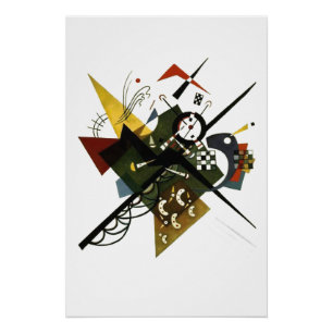 Kandinsky on White II - Abstrakte expressionistisc Poster