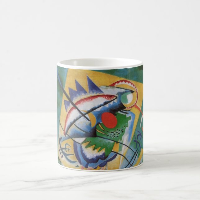Kandinsky Oval Red Abstrakt Painting Tasse (Mittel)