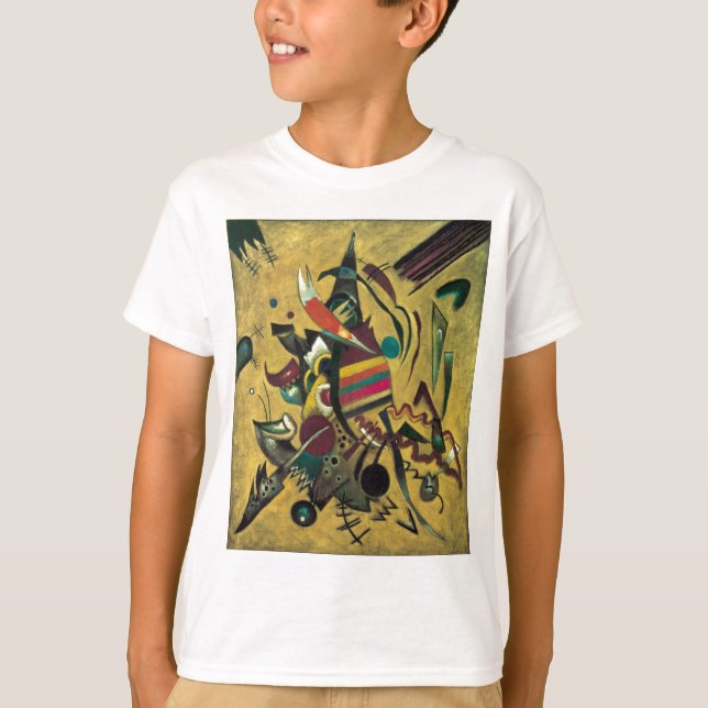 Kandinsky Points Abstrakte Leinwand Malerei T-Shirt (Vorderseite)