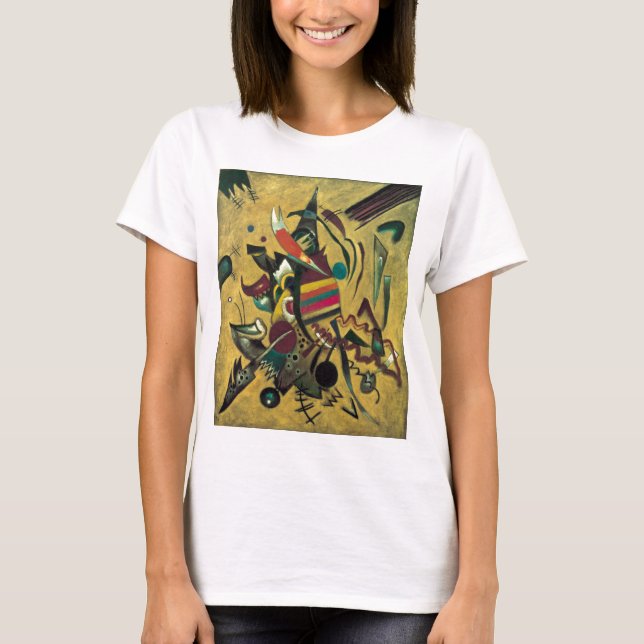 Kandinsky Points Abstrakte Leinwand Malerei T-Shirt (Vorderseite)