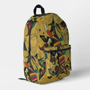Kandinsky-Punkte Abstrakter Geometrischer Kunstdru Bedruckter Rucksack