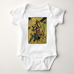 Kandinsky-Punkte abstraktes Leinwandgemälde Baby Strampler