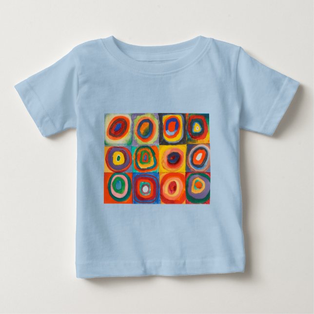 Kandinsky-Quadrate Baby T-shirt (Vorderseite)