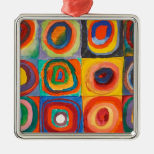 Kandinsky-Quadrate Ornament Aus Metall