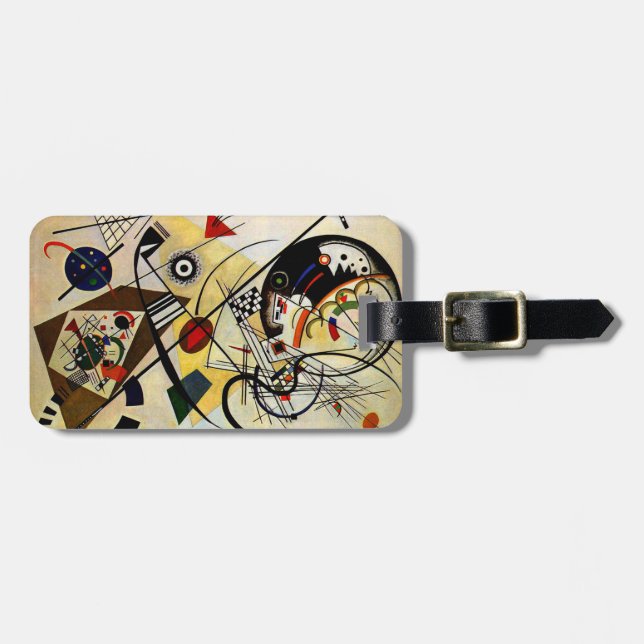 Kandinsky - Querlinie Gepäckanhänger (Vorderseite horizontal)