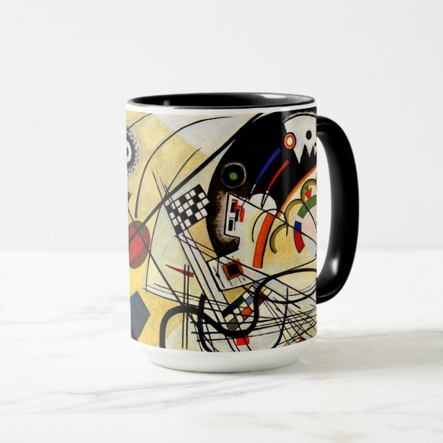 Kandinsky - Querlinie Tasse (VorderseiteRechts)