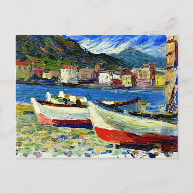 Kandinsky - Rapallo Boote Postkarte (Vorderseite)