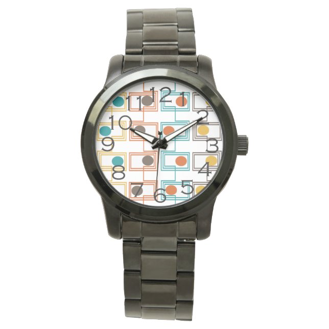 Kandinsky-Rechtecke mit Ovalen Armbanduhr (Vorderseite)